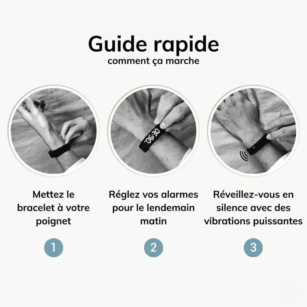 Bracelet Alarme - Réveil 100%