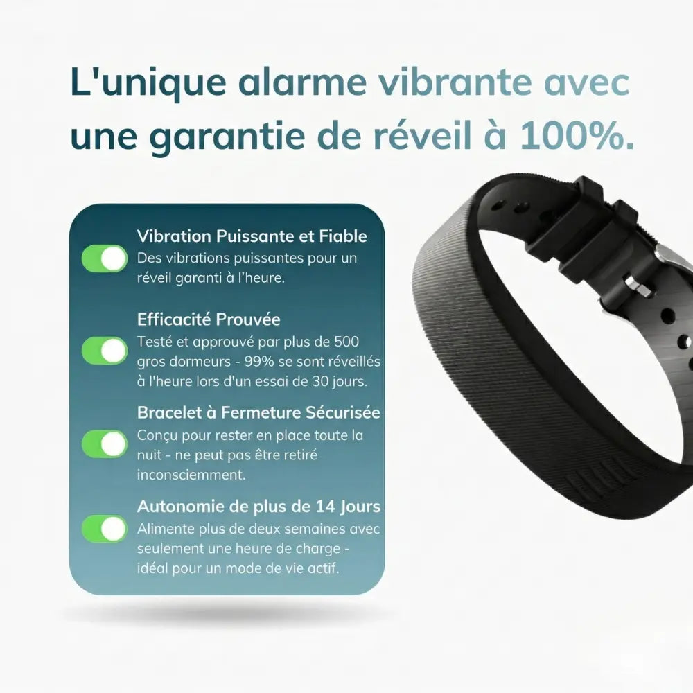 Bracelet Alarme - Réveil 100%