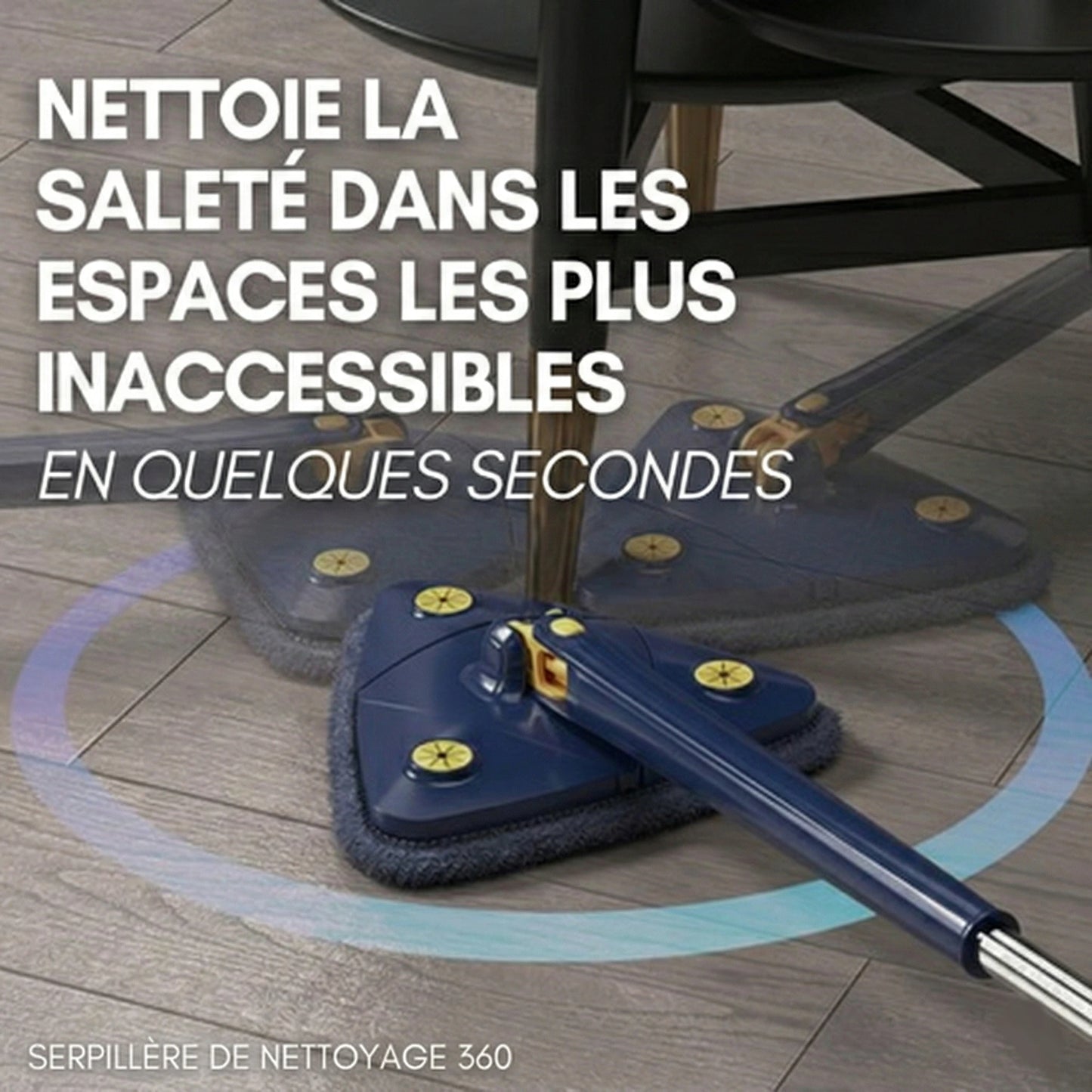 Serpillère Triangulaire 360° + 10 Recharges Gratuites