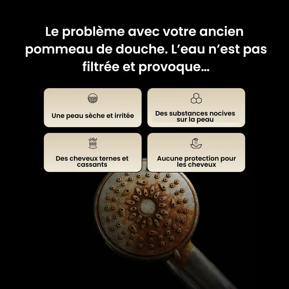 Pommeau de Douche Premium 3-en-1 avec Filtre