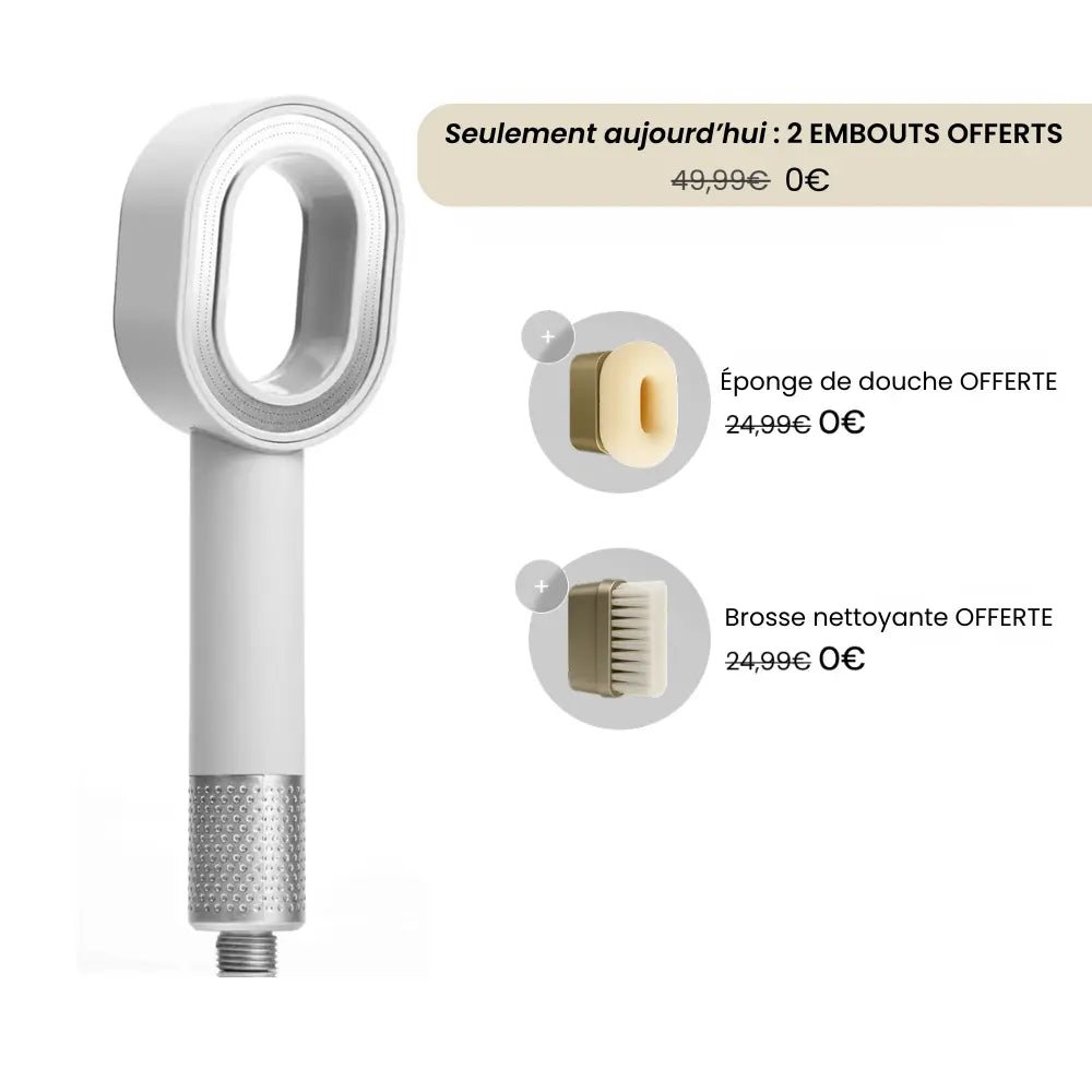 Pommeau de Douche Premium 3-en-1 avec Filtre