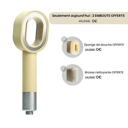 Pommeau de Douche Premium 3-en-1 avec Filtre