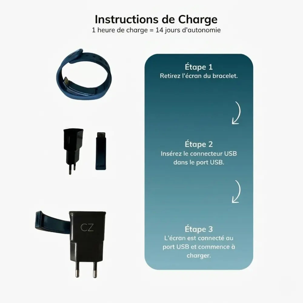 Bracelet Alarme - Réveil 100%