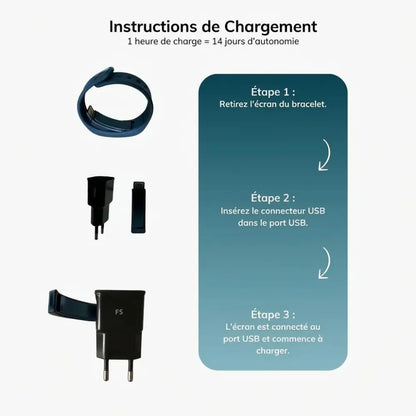 Chargeur Ultra-Rapide pour Bracelet Alarme